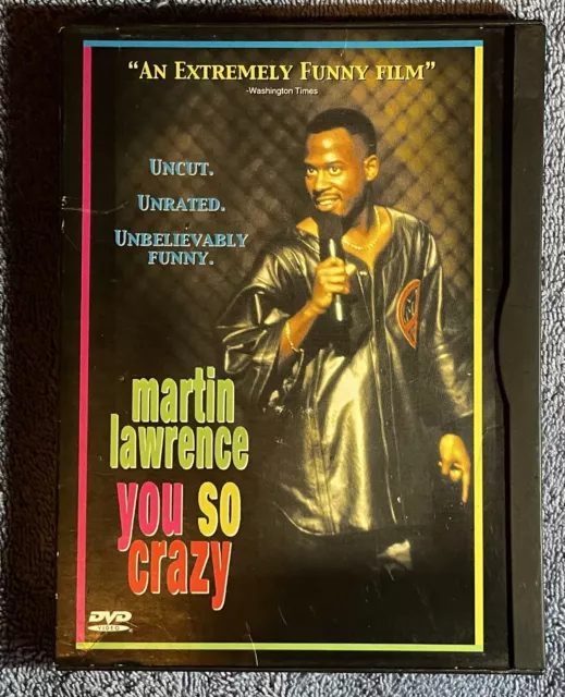 Martin Lawrence You So Crazy - DVD FULL STANDUP COMEDY MOVIE - VERY GOOD