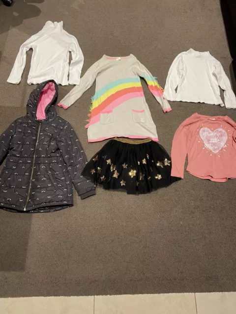 6 Mixed Items Of Girl Clothing Jumper Jacket Tutu Size 5 Target