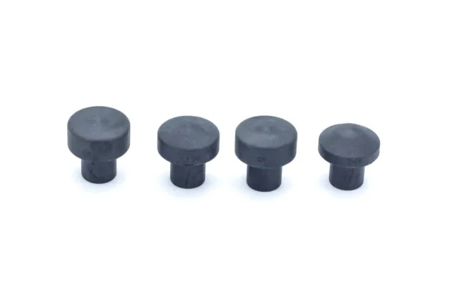 4 Piece Planishing Hammer Nylon lower Die Set - 22 mm (0.865") stem diameter