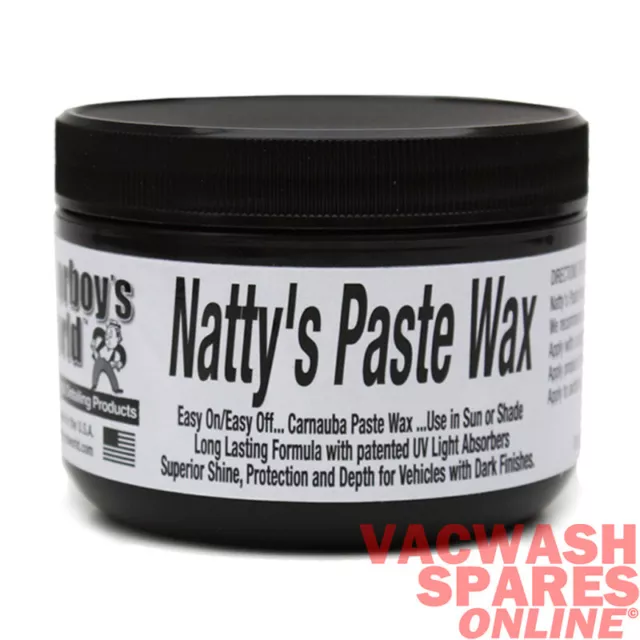 Poorboys Nattys Black Paste Wax - Contains Carnauba - Wax For Darker Colours