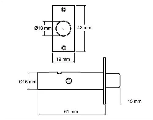 1 x YALE DOOR SECURITY BOLT, RACK BOLT BRASS FINISH WITH 1 x LEGGE SPLINED KEY 2