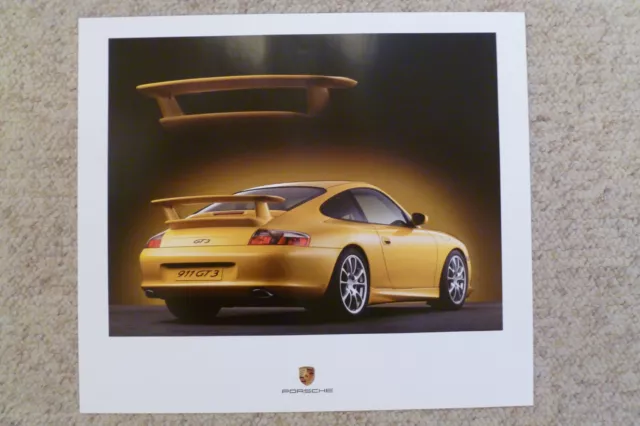 2004 Porsche 911 GT3 Coupe Showroom Advertising Sales Poster RARE!! Awesome L@@K