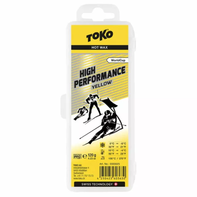 Toko High Performance Ski & Snowboard Warm Wax 120g