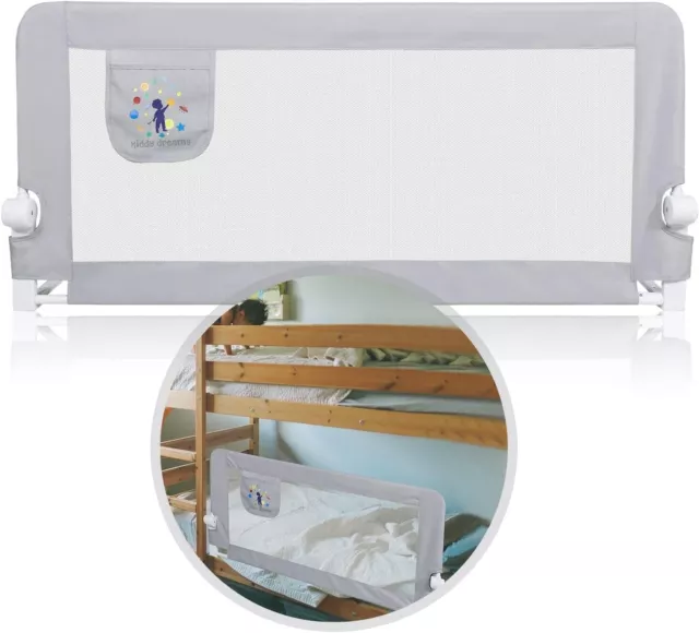 Barrière de Lit Enfants CCLIFE - Sécurité Portable Pliable Anti-Chute Neuf FR 2