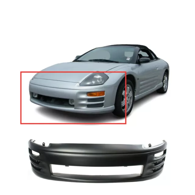 Front Bumper Cover For 2000-2002 Mitsubishi Eclipse 6400B278 MI1000268