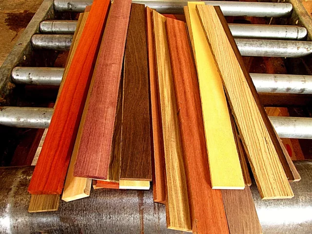 15 Colorful Pieces Mixed Exotic Domestic Species Cutting Board Wood Lumber ~24"