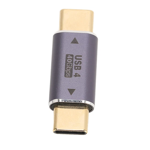 USB C Male To Male Adapter PD 100W 8K 40Gbps High Speed Charging HD Transmis HB0