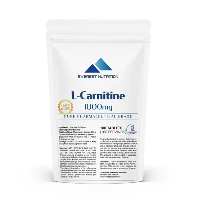 L-Carnitina 1000mg Compresse Brucia Grassi Metabolismo Antiossidante