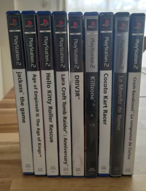 Lot de 9 jeux Sony Ps2 Playstation 2