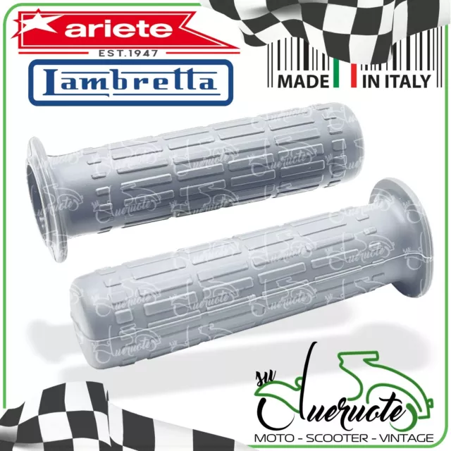 Manopole Coppia Manopola Grigie Lambretta Li 125 150 Tv 175 1958-1961 Innocenti