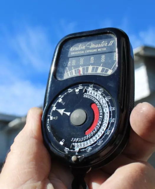 Vintage Weston Master II Cine Exposure Meter Model 735 With Case-Works