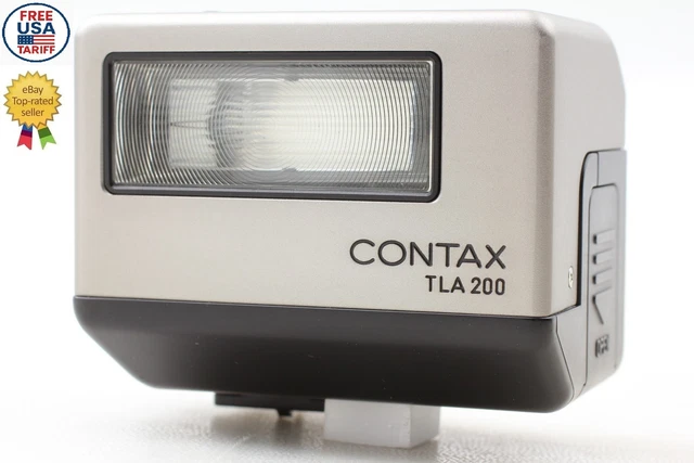 TASTED! [MINT] CONTAX TLA 200 TLA200 Silver Shoe Mount Flash