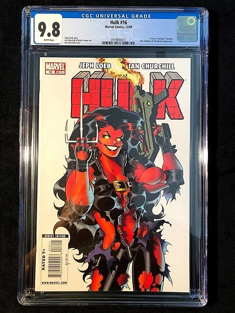 Red Hulk #16 CGC 9.8 NM/MT 1st Full Appearance of Red She Hulk 2009