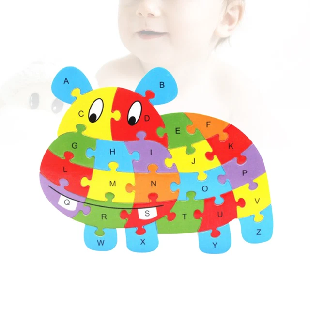Puzzle in legno bambù per bambini da 3-5 anni blocchi puzzle