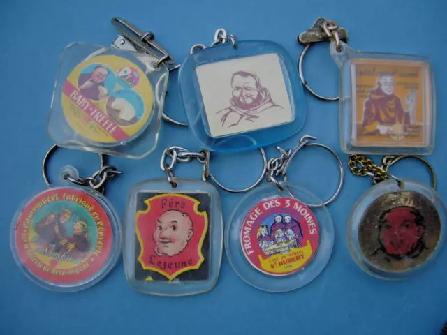 Porte clés - Keychain - Lot 7  Moines Fromages divers - Monks Cheeses