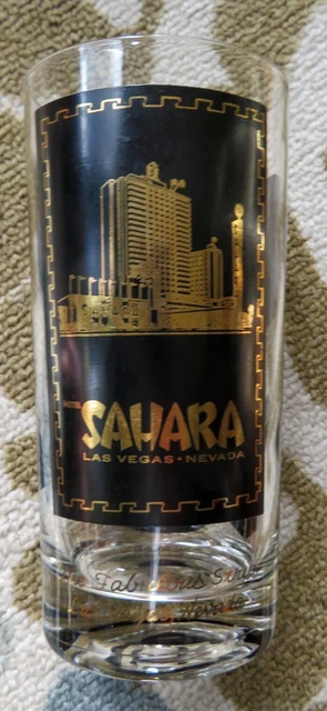 Vintage Las Vegas Casino Bar Glass - The Sahara
