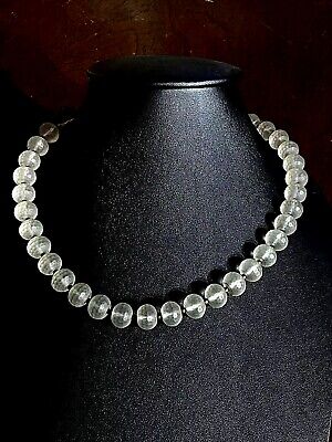 old glass beads necklace very beautiful glass original glass