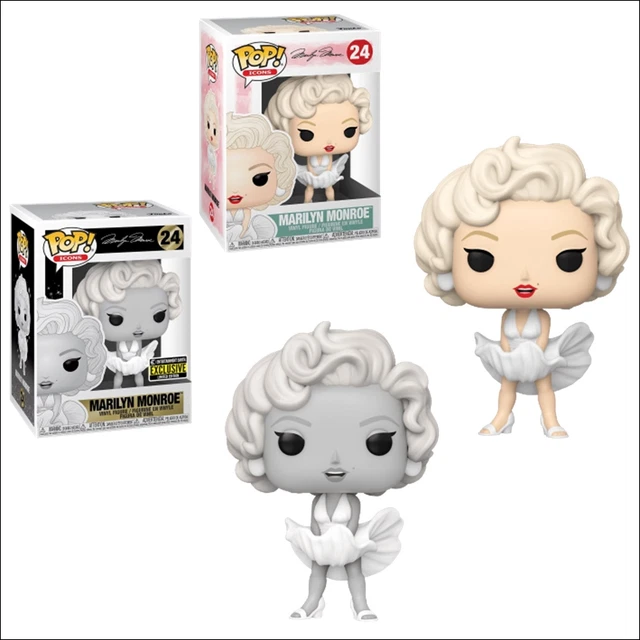 Funko Pop! Icons Marilyn Monroe Set of 2: Marilyn Monroe #24 Marilyn Monroe (Bla