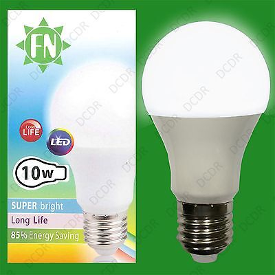4x 10W A60 GLS Es E27 6500K Lumière Jour Blanc Givré LED Ampoule Lampe 110-265V