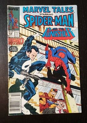 MARVEL TALES STARRING SPIDER-MAN AND THE PUNISHER #216 (1988) Newsstand Comic