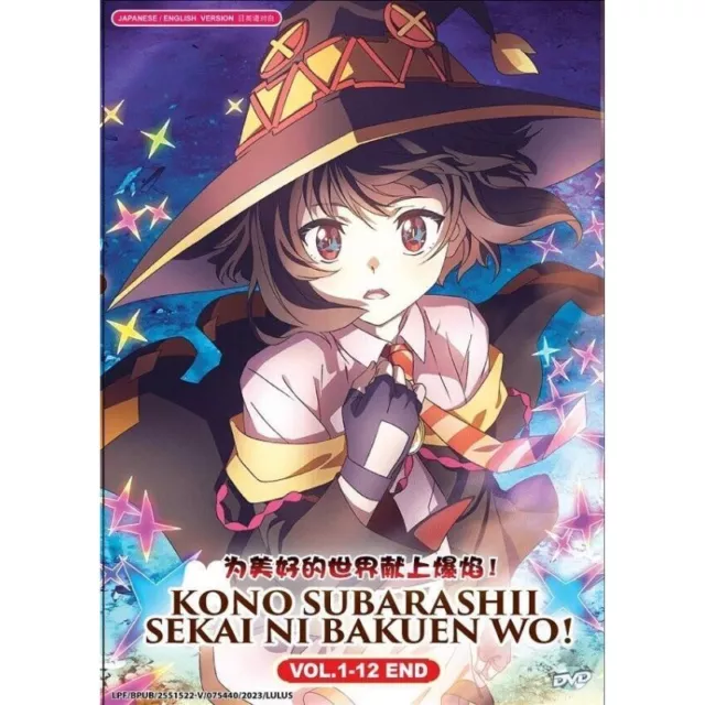 DVD Kono Subarashii Sekai Ni Shukufuku Wo Season 1+2 + Movie ENGLISH VERSION