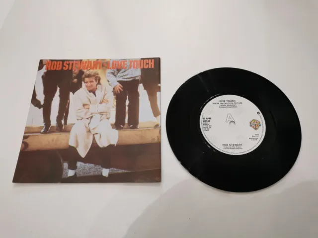 rod stewart love touch 7" vinyl record very good condition