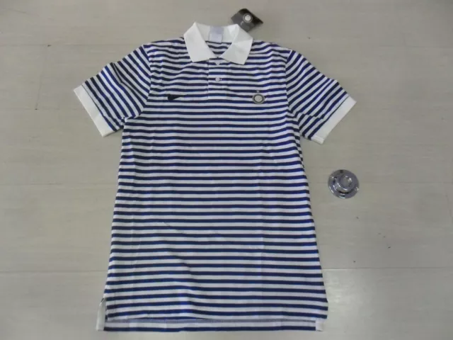 7484  Nike Inter Fc  Polo Rappresentanza Stripe Shirt Tee Cotton Coton