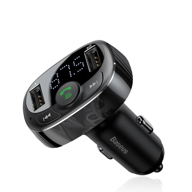 BASEUS BLUETOOTH FM Transmitter Auto MP3 Player USB KFZ SD AUX Freisprechanlage EUR 12,99
