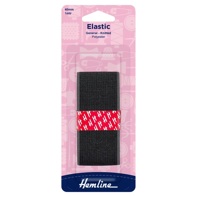 Hemline Allzweck Strick elastisch: 1m x 40 mm