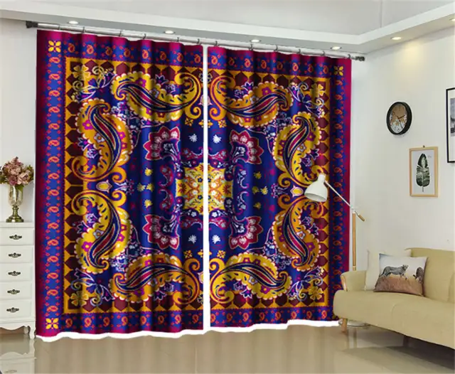 Eight Snake Pattern 3D Curtains Blockout Photo Printing Curtains Drape Fabric