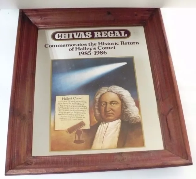 1985-1986 Chivas Regal Commemoration of The Return of Halley's Comet  man cave