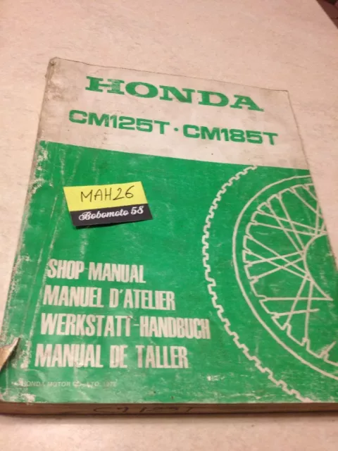 Honda CM125T CM185T CMT 125 185 CM125 CM185 T manuel revue technique atelier