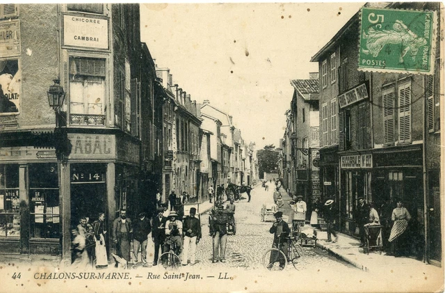 Carte Postale / Chalons Sur Marne Rue Saint Jean