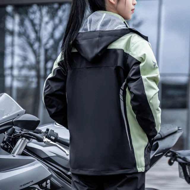 SULAITE Biker Rain Set 4 Taglie Moto Rain Gear per Uomo Donna (XXL) -de