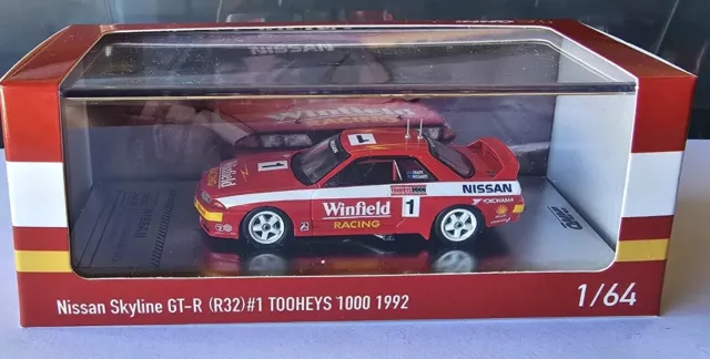 INNO64 Nissan Skyline GTR R32 Pop Racing Winfield 1/64 - Voiture De Collection Bathurst 1992