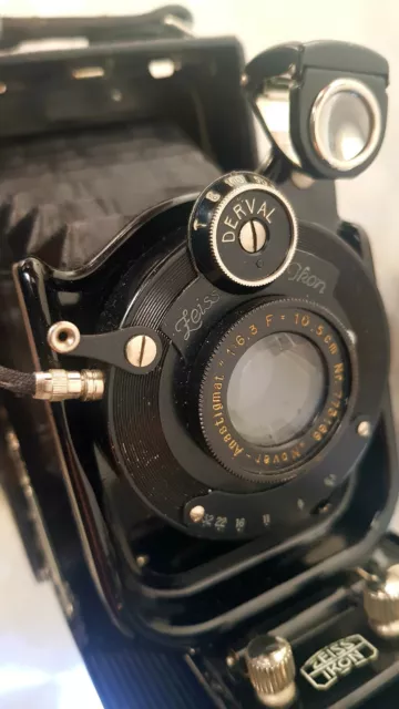 Sehr schöne kleine Zeiss Ikon Plattenkamera 6x9cm & 6,3 /10,5 novar Obj & case