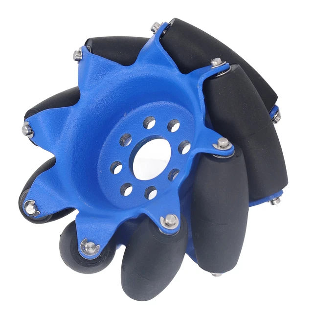 (Right Wheel) 5606-0000-0076)Omnidirectional Wheel 3inch 45° With 8 TPU Rubber