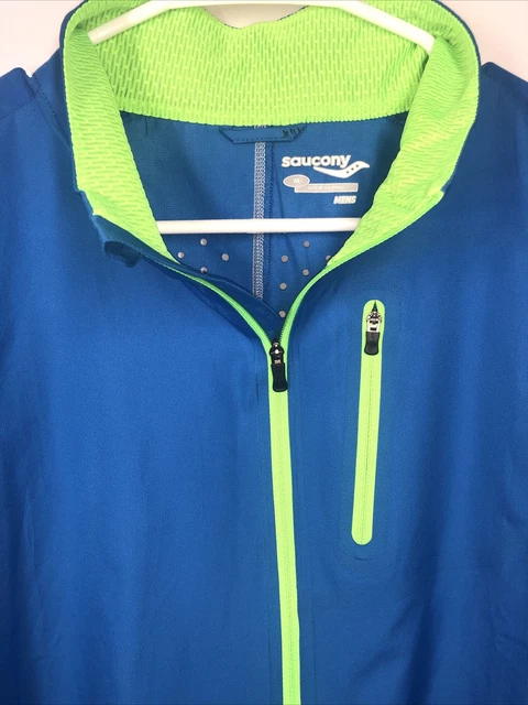 SAUCONY RUN SHIELD Long Sleeve Reflective Running Jacket mens