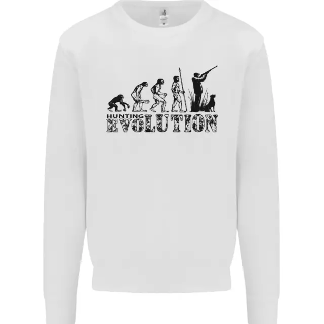 Evolution of a Hunter Funny Hunting Hunt Kids Sweatshirt Jumper