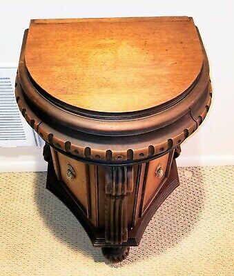 Antique or near Antique Ornate Carved side table with storage Antique or near...