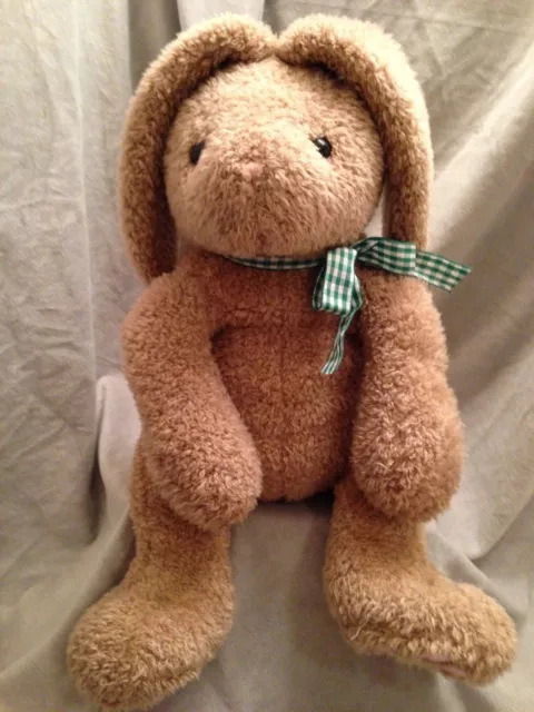 Bunny Rabbit Large 19" Floppy Eared Light Brown Plush Stuffed Cuddly Chosun Rare