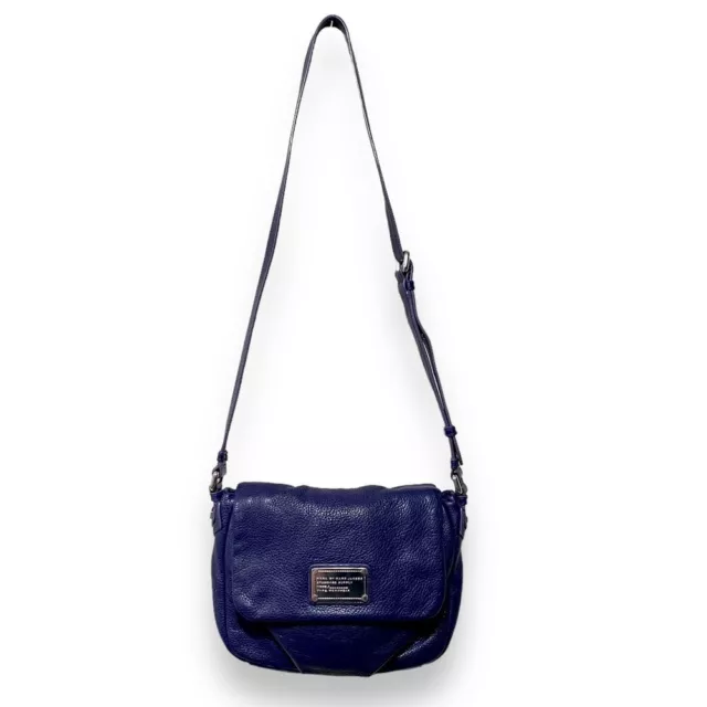 Marc by Marc Jacobs Purple Leather Classic Q Isabelle Crossbody Bag Purse 2