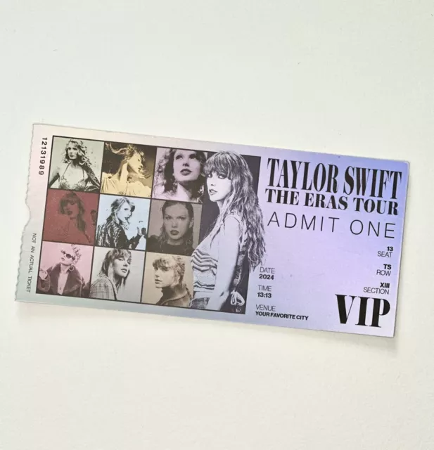 TAYLOR SWIFT THE Eras Tour VIP Collectors Ticket Sydney/Melbourne 2024