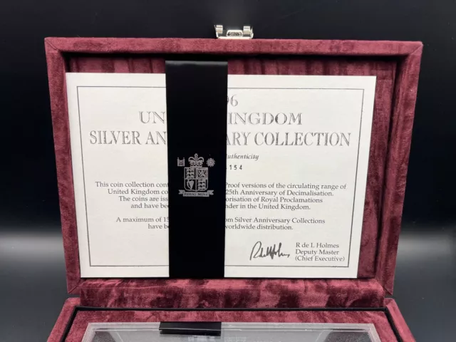 1996 Royal Mint Decimal Anniversary Silver Proof Set. B19 3