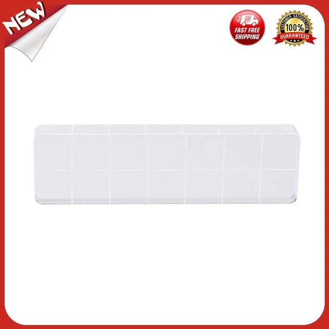 UK Acryl Stempelblock klar Stanzwerkzeug Set mit Gitterlinie Handwerk (2x7 cm)