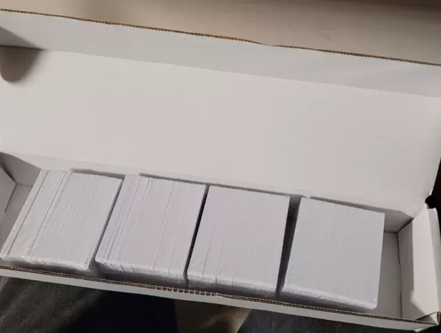 400 tarjetas PVC blancas en blanco CR80 30 mil tamaño tarjeta de crédito