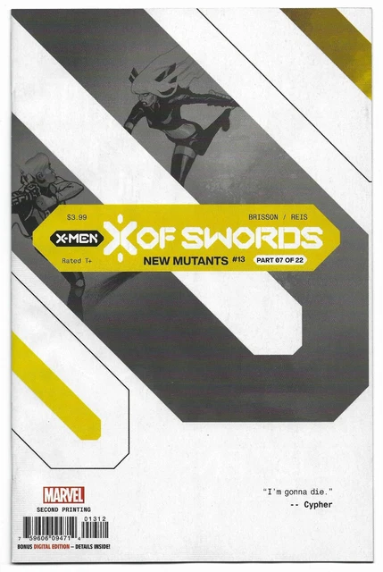 New Mutants #13 2020 Unread 2nd Print Del Mundo Variant Marvel Comic X of Swords