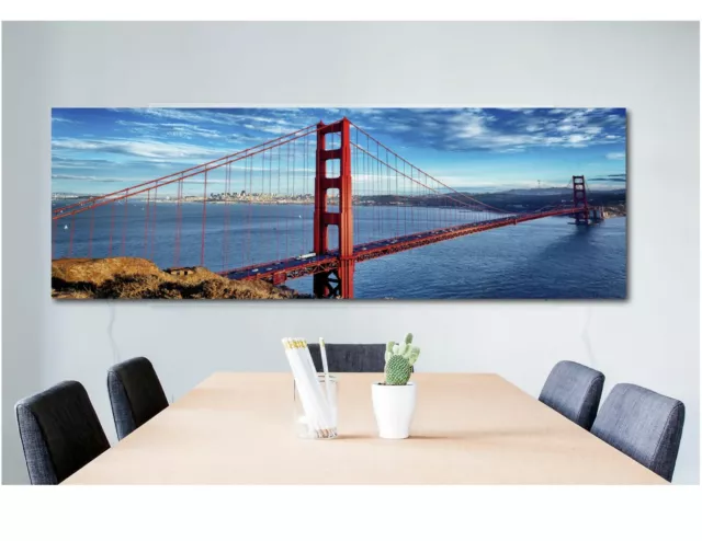 San Francisco Bay Golden Gate Bridge Skyline Canvas Print Decor Wall