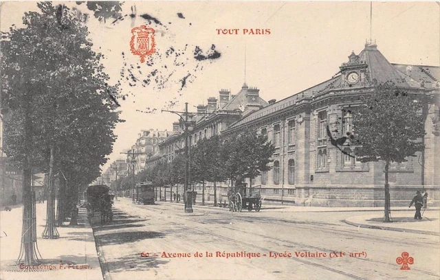 Cpa 75 Tout Paris Avenue De La Republiquee Voltaire