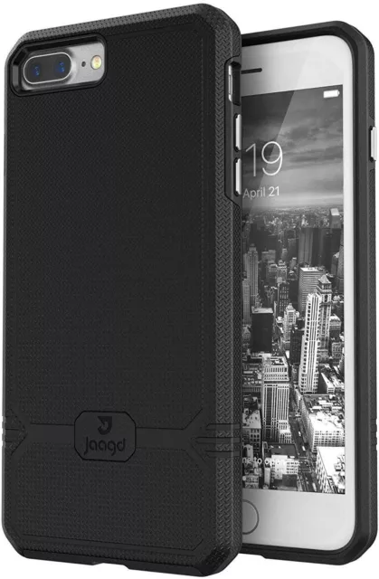 Jaagd iPhone 8 Plus/7 Plus Case Slim Shock-Absorbing Modern Slim Non-Slip Grip